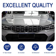 1-Piece Front Bumper Grill Grille Glossy Black with LED for BMW 3 Series 2023 24-IN G20 LCI Sedan 320i