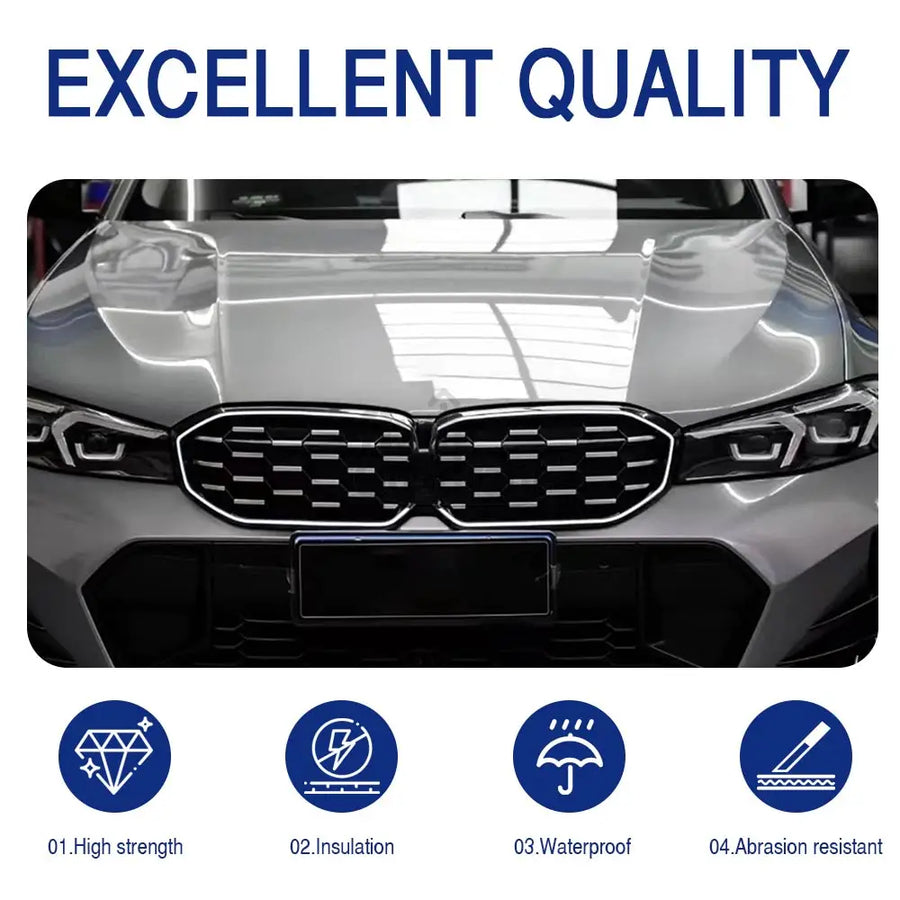 1-Piece Front Bumper Grill Grille Glossy Black with LED for BMW 3 Series 2023 24-IN G20 LCI Sedan 320i