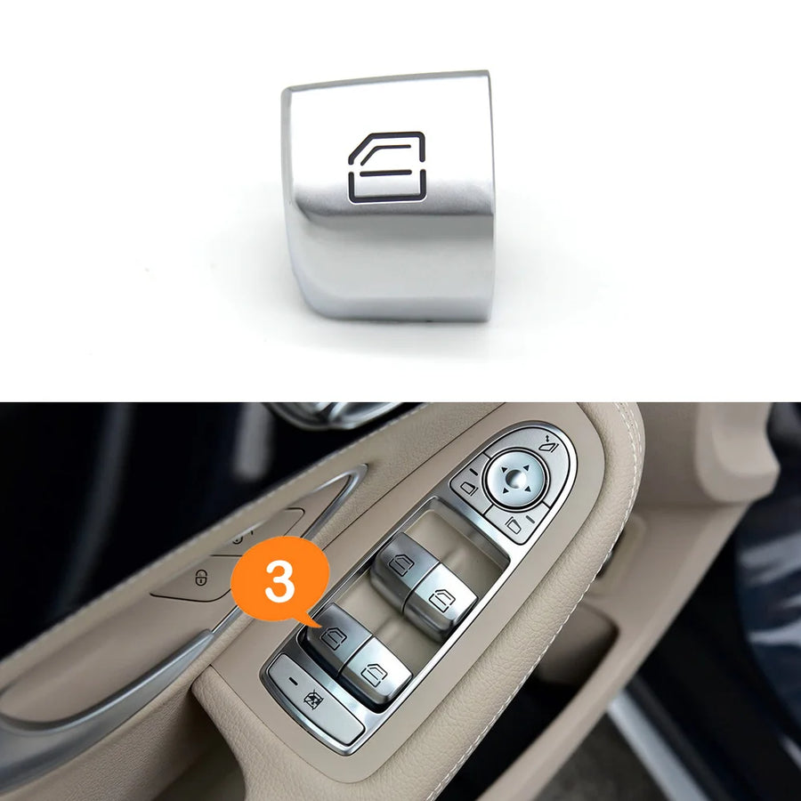 Window Regulator Switch Button Cover Cap for Mercedes-Benz C E GLC S Class W205 W253 W213 W293