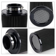 Universal 3-Inch 76mm High-Flow Cone Air Filter, 10.6-Inch Tall
