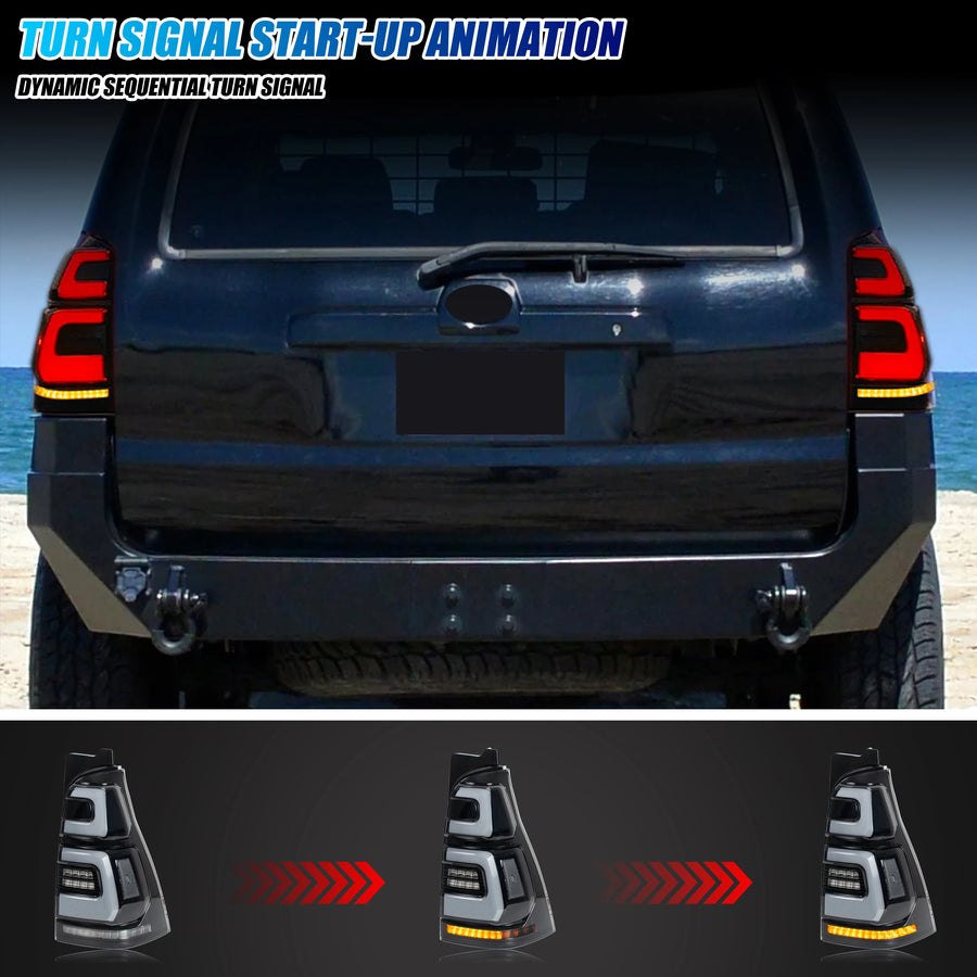 Toyota 4Runner 4th-Gen Sequential LED Tail Light Pair – 2003–2009