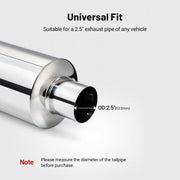Universal Stainless Steel Universal Exhaust Muffler – 63.5MM