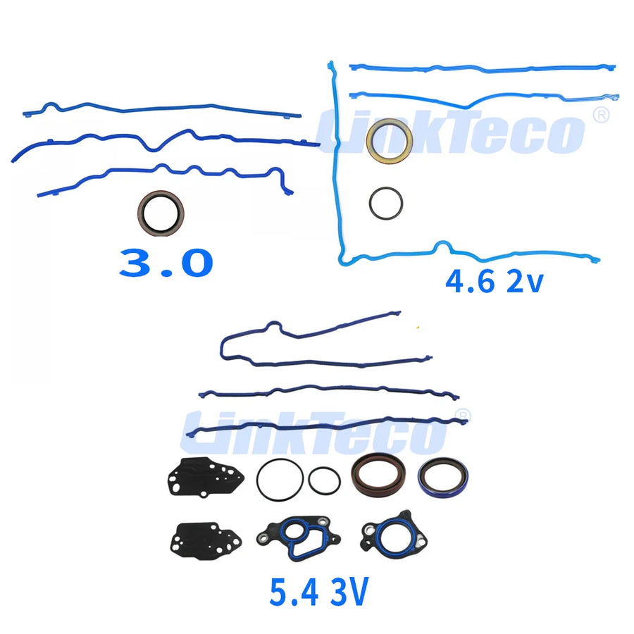 Timing Cover Gasket Set for Ford/Mazda/Lincoln/Mercury V6/V8 Engines