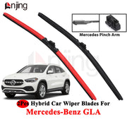 Front Windshield Wiper Blade Set for Mercedes-Benz GLA Model -Present and Newer 2013