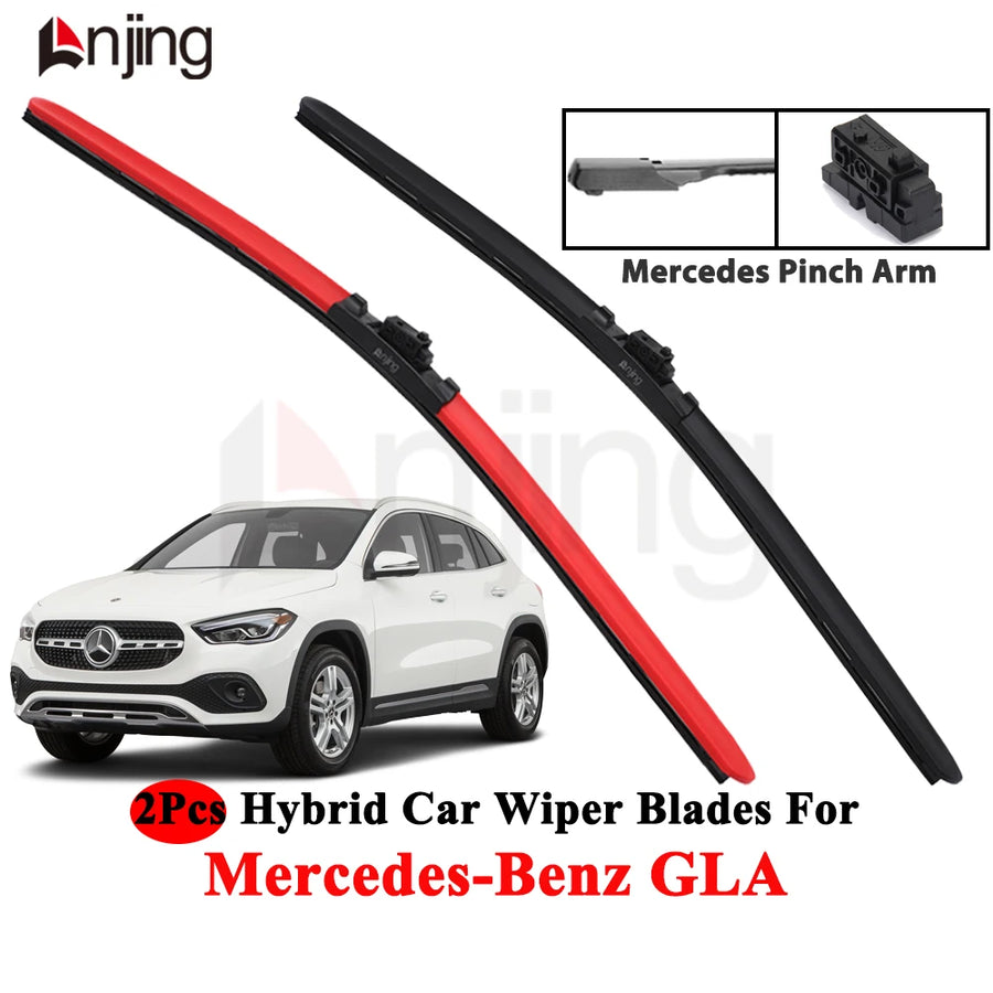 Front Windshield Wiper Blade Set for Mercedes-Benz GLA Model -Present and Newer 2013