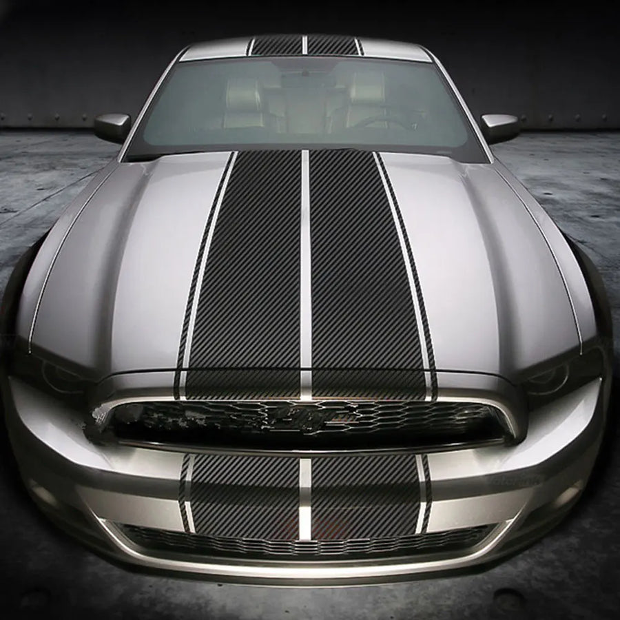 Racing Stripe Vinyl Decal Kit for Ford Mustang – 6 Pieces