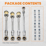 Front & Rear Sway Bar End Link Set for Nissan Patrol GU Y61 with 2-8-Inch Lift