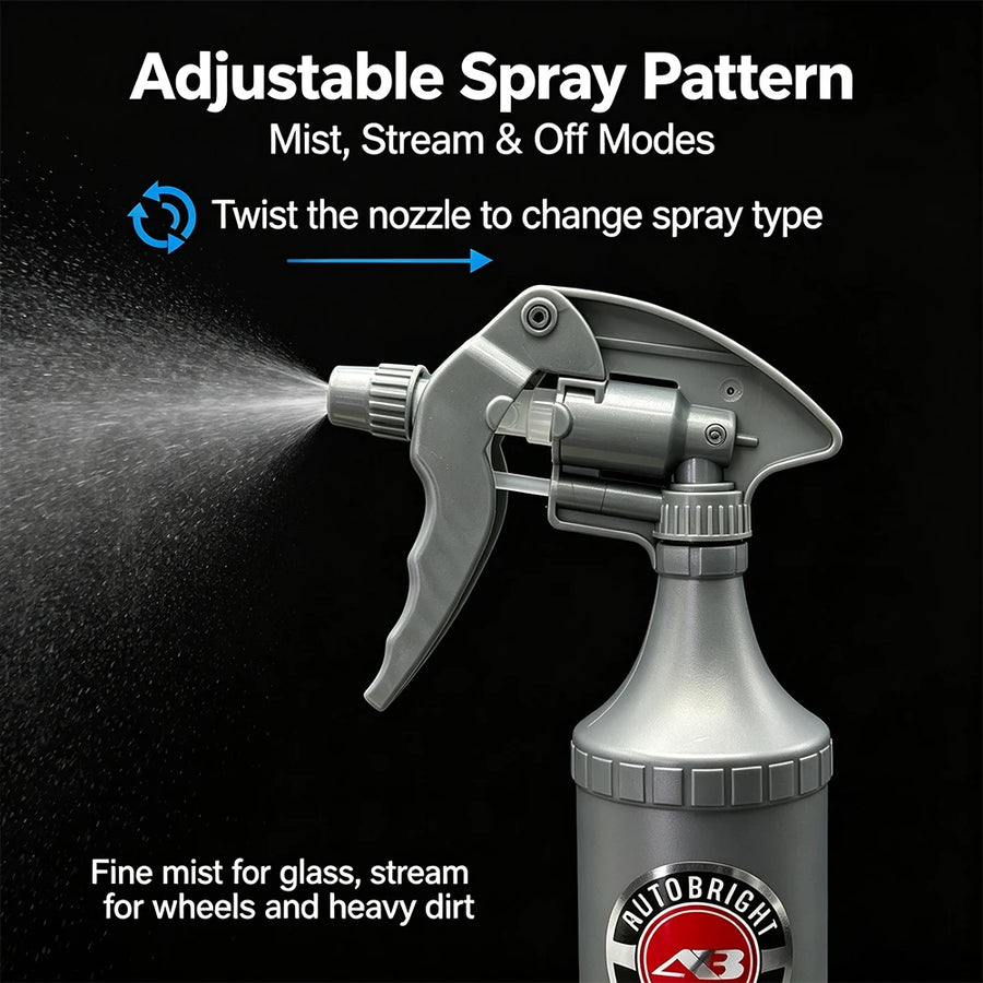 Adjustable Detailing Spray Bottle & Replacement Nozzle Options