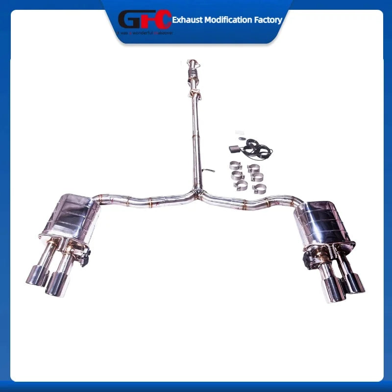 304 Stainless Steel Valved Cat-Back Exhaust System for Hyundai Sonata Valved 2023