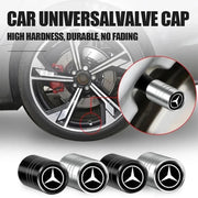 4-Piece Metal Tire Valve Cap Set for Mercedes-Benz