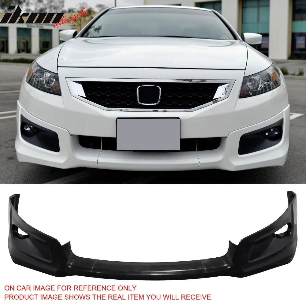 Unpainted Front Bumper Lip & Splitter for 2008–2012 Honda Accord – 2-door