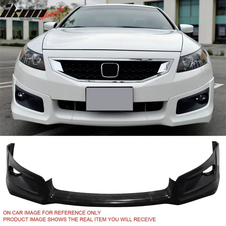 Unpainted Front Bumper Lip & Splitter for 2008–2012 Honda Accord – 2-door