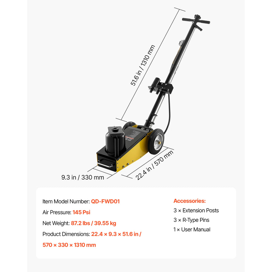 Low-Profile Hydraulic Floor Jack – Multiple Capacity Options