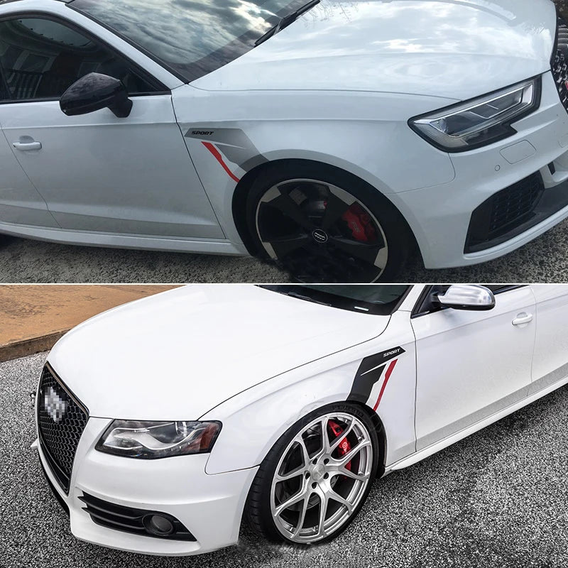 1-Piece Reflective Sport Side Fender Decal Set