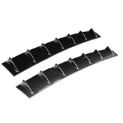 3-Piece Universal Rear Bumper Shark-Fin Diffuser Set