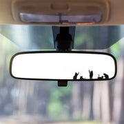 Cute Kitten Rearview Mirror Vinyl Decal