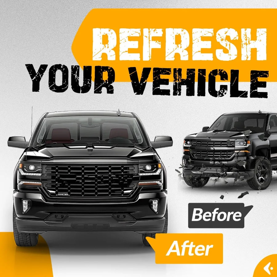 Front Bumper Face Bar with Holes for 2016–2019 Chevrolet Silverado 1500