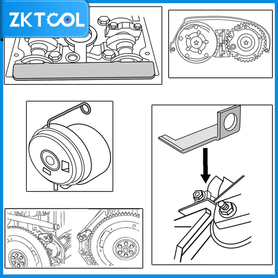 1.6L/1.8L Engine Timing Tool Kit for Chevrolet, Buick and Fiat Applications