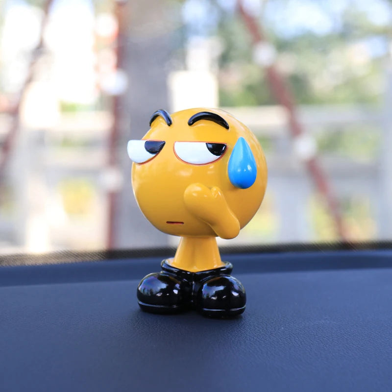 Cartoon Bobblehead Car Dashboard Ornament