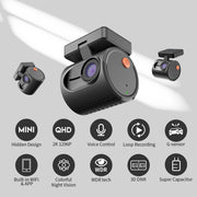 Kawa 2K Dash Cam with Wi-Fi App Control