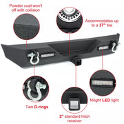 Steel Front & Rear Bumper Set – 1987–2006 Jeep Wrangler YJ/TJ