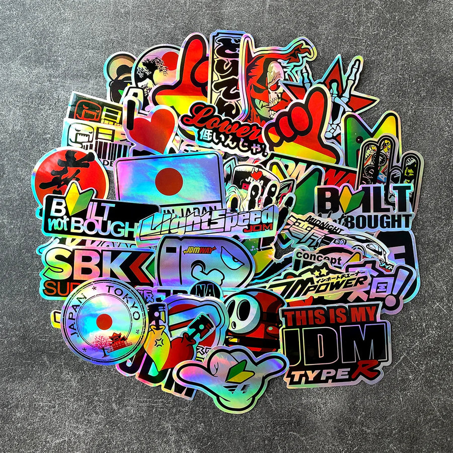 Yamaha JDM Motorcycle Vinyl Sticker Pack – Regular & Holographic Sets