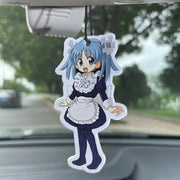 Wikipe‑tan Maid Anime Girl Hanging Car Air Freshener