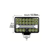 2-Piece 5-Inch LED Work Light Bar – 108W, Spot/Flood Combo, 12V–24V