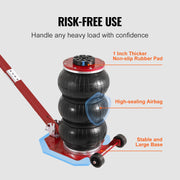 3/5-Ton Triple-Bag Pneumatic Air Jack with Wheels