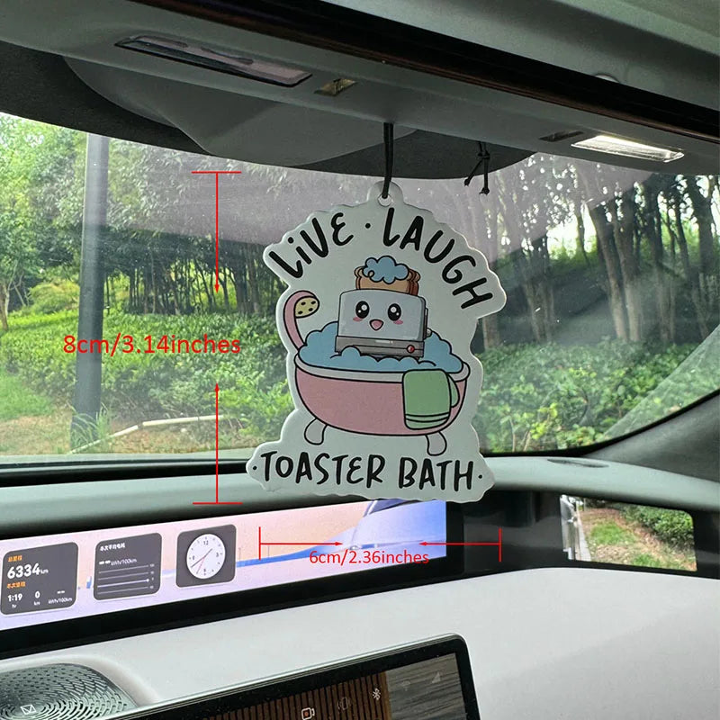 Funny Live Laugh Toaster Bath Air Freshener
