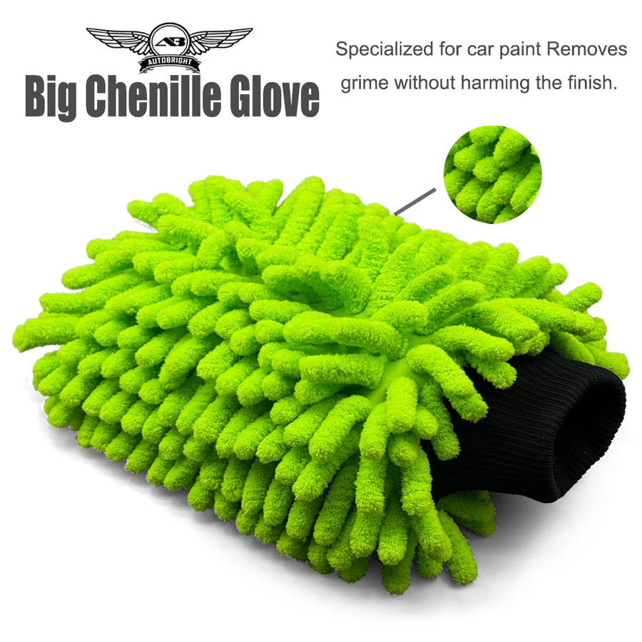 Chenille & Microfiber Car Wash Mitt Options