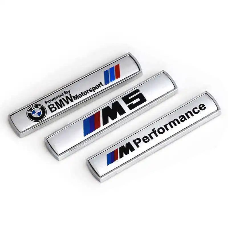 M Side Fender Emblem Stickers for BMW M3/M5/3 Series/5 Series, Side Wing Badge Decor Modification Decals