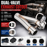 Universal Electric Exhaust Cutout Valve Kit
