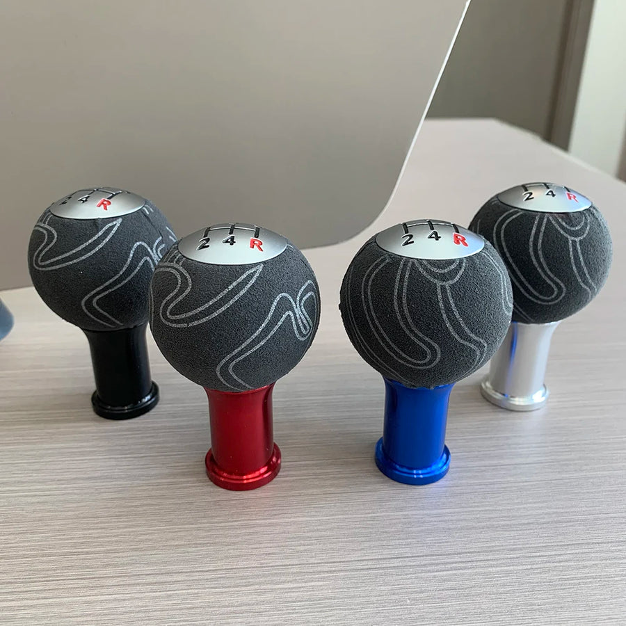Suede-leather Manual Gear Shift Knob