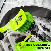 Stiff-Bristle Tire Scrub Brush