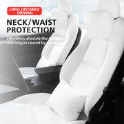 Neck Pillow and Lumbar Support for Tesla Model 3/Y