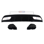 Gloss Black C63-Style Rear Diffuser – 2014–2019 Mercedes-Benz W205