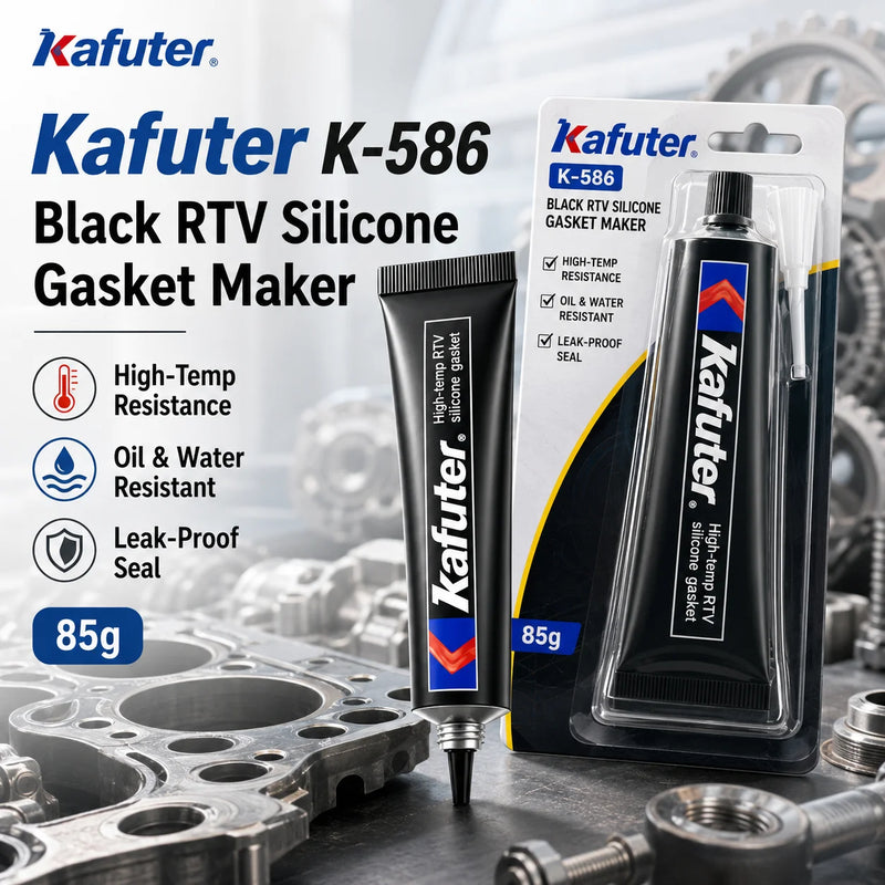 Kafuter K-586 Black High-Temp RTV Silicone Gasket Maker
