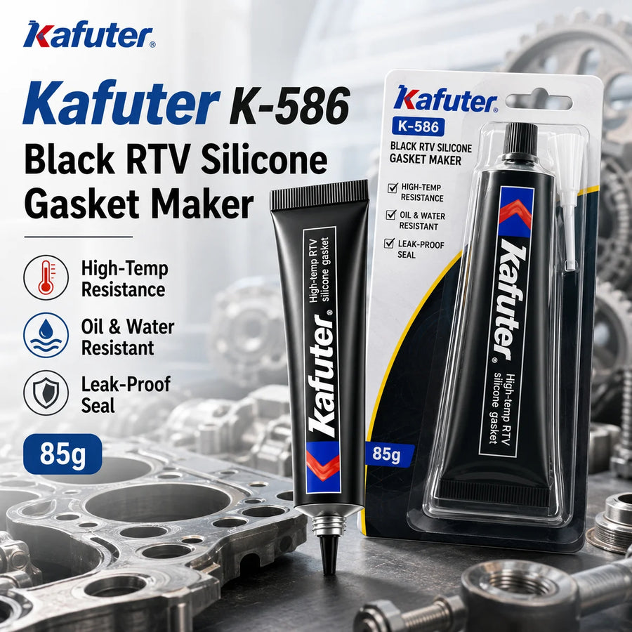 Kafuter K-586 Black High-Temp RTV Silicone Gasket Maker