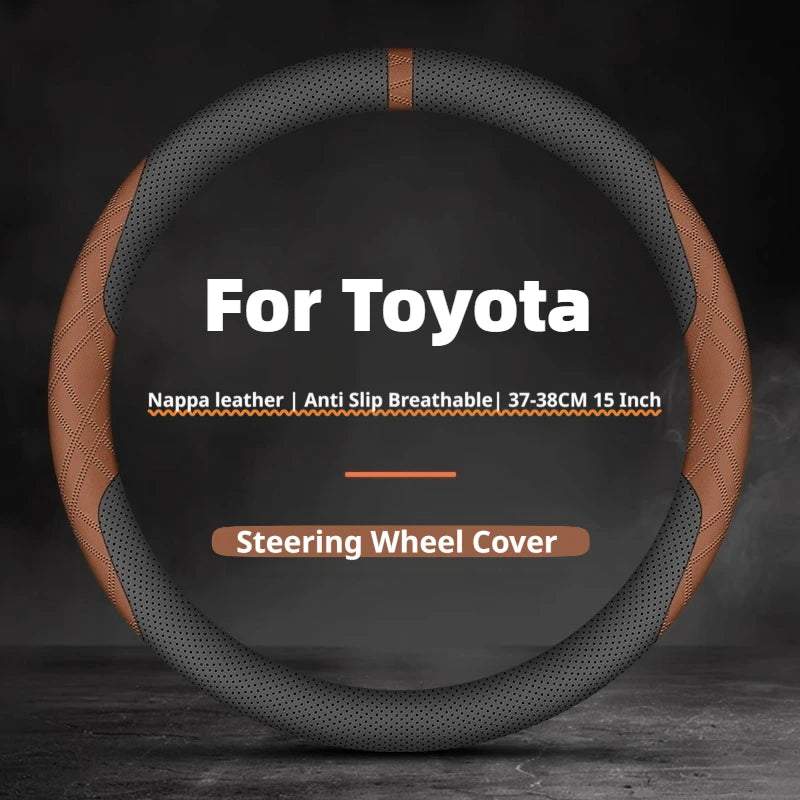Perforated Steering Wheel Cover for Toyota