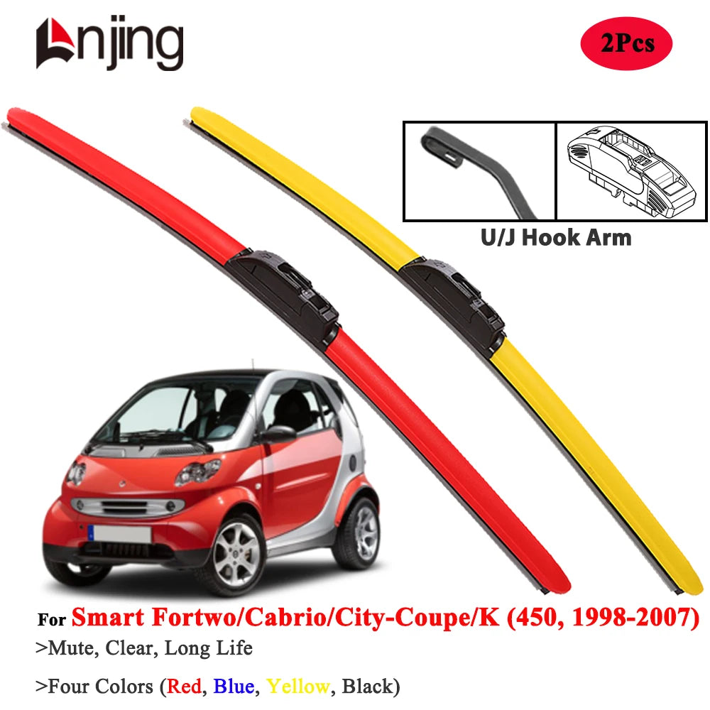 Windshield Wiper Blade Set for Smart Fortwo Cabrio K 450 1998-2007