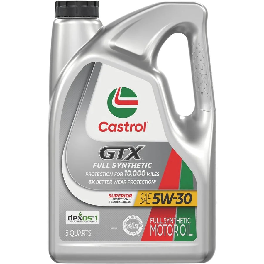 Castrol GTX Full Synthetic 5W-30 Motor Oil, 5 Quart