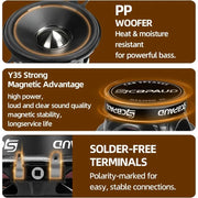 3.5-Inch 300W Car Audio Speakers