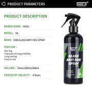 Automotive Windshield Anti-Fog Spray