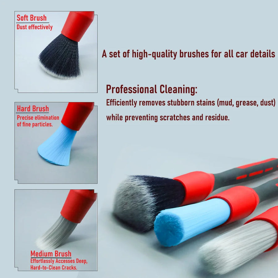 Car Detailing Brushes - PP, PET & PBT Options