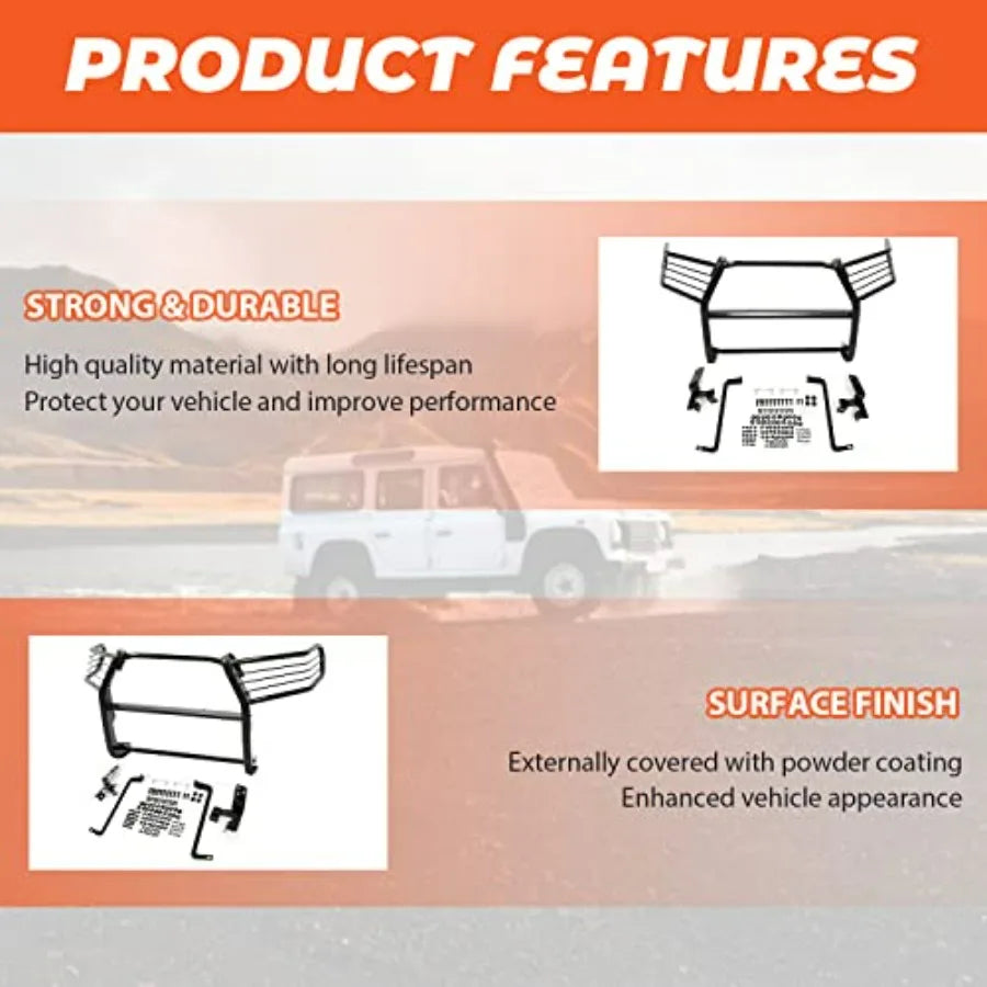 Black Bumper Cover & Grille Kit for 2016–2022 Toyota Tacoma