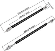 Front Bumper Lip Splitter Strut Rod Tie Support Bars Universal Adjustable 8"-11" Black Gold Blue Spoiler
