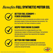 Pennzoil Ultra Platinum Full Synthetic 5W-30 Motor Oil, 1 Quart Case of 6