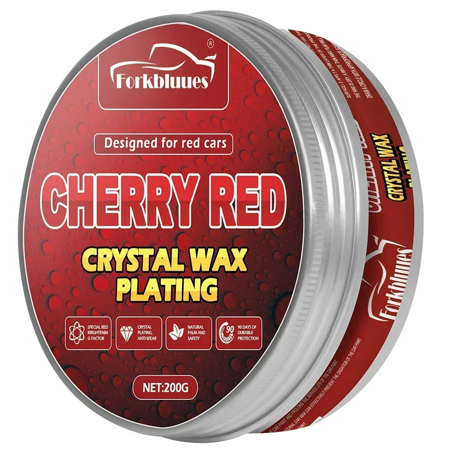 Red Car Wax & Applicator Set – Paint Care Finish