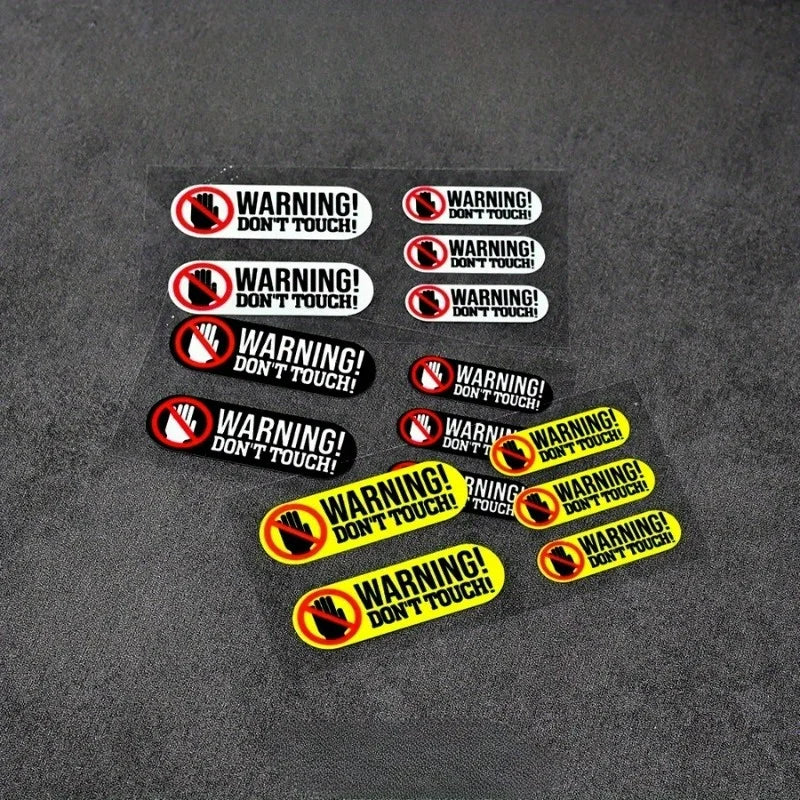 Warning “Don’t Touch” Waterproof Vinyl Decal Set – 3 Colors